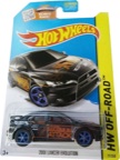 2015 2008 Lancer Evolution Hot Wheels Super Treasure Hunt on its card