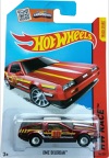 2015 '81 DeLorean DMC-12 Hot Wheels Super Treasure Hunt on its card