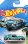 2019 92 Ford Mustang Hot Wheels Super Treasure Hunt on its card