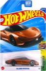 2025 McLaren Speedtail Hot Wheels Super Treasure Hunt on its card